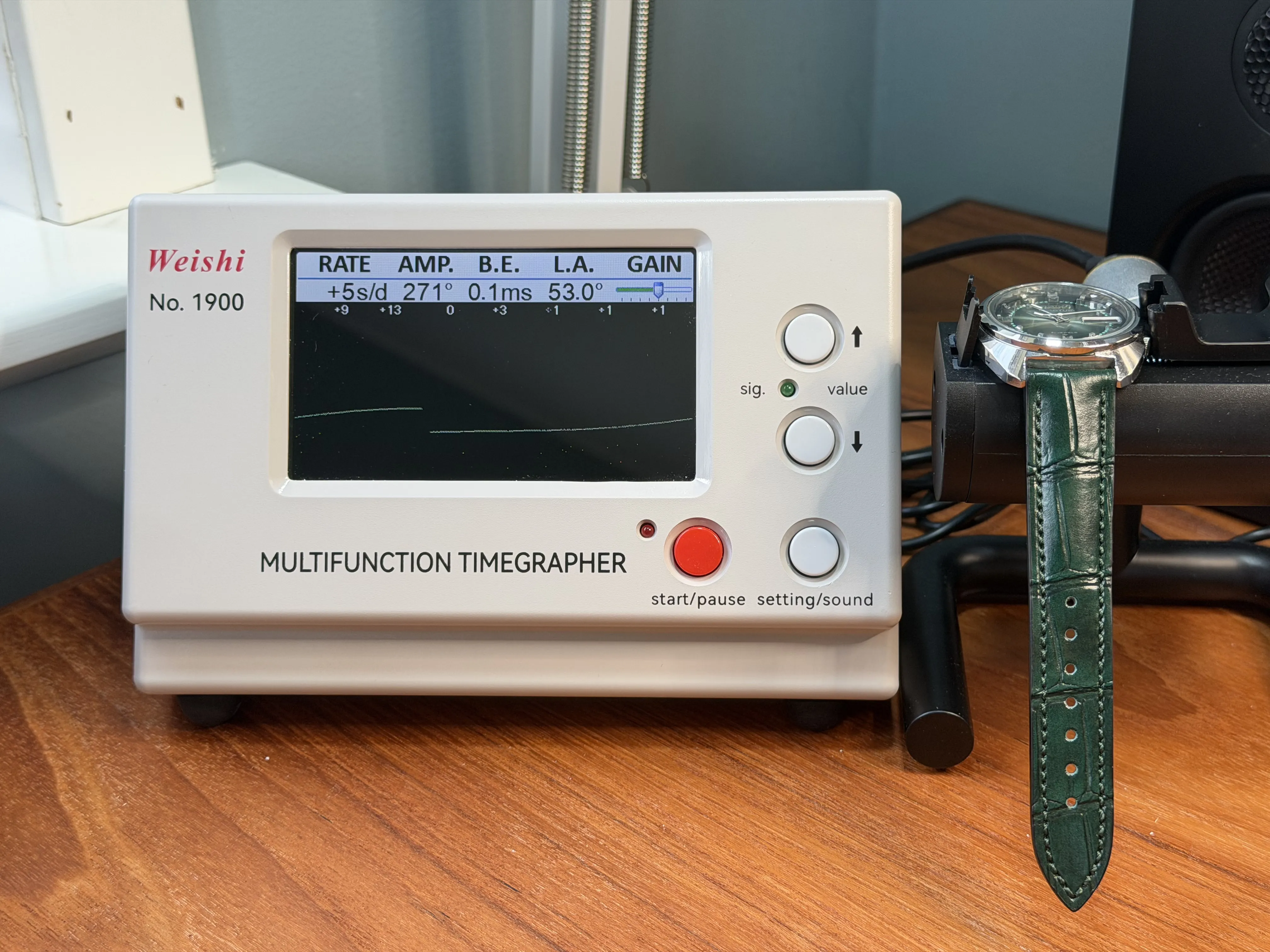 5 Actus 21 Jewels Green Dial